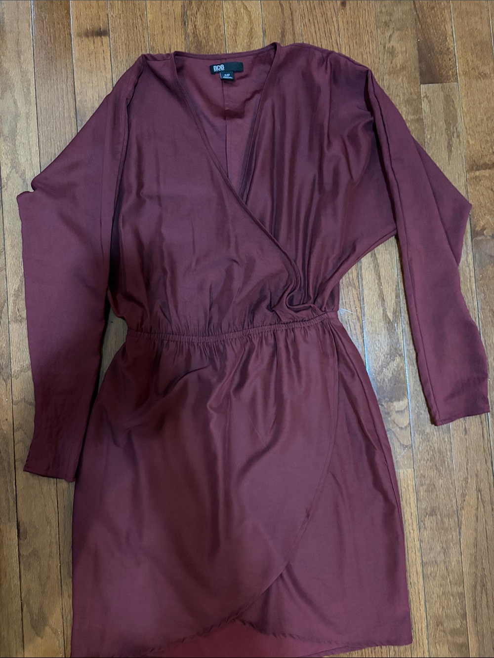 Buffalo David Bitton Burgundy Top with Label Detail
